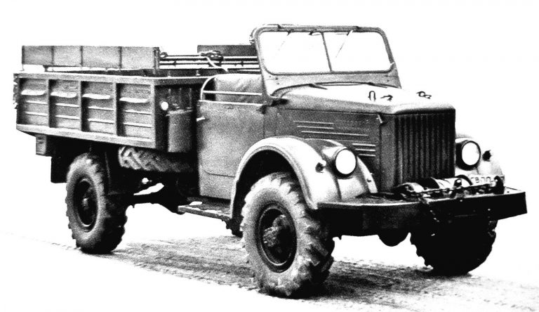  Экспериментальный открытый вариант ГАЗ-63АВ с пониженной установкой кузова и снятой крышей