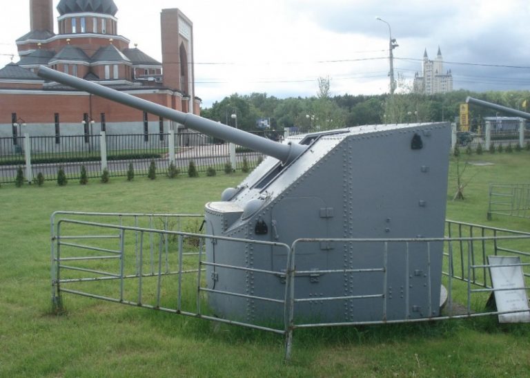 Артиллерийская установка 34-К в музее
