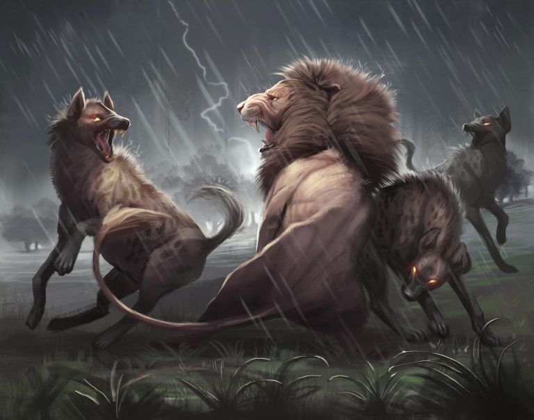 Неожиданная четверка против льва