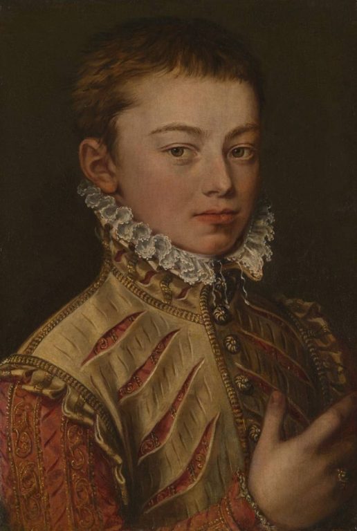  Alonso Sanchez Coello Portrait of Don Juan of Austria, 1559–1560. Хуану здесь около 14 лет