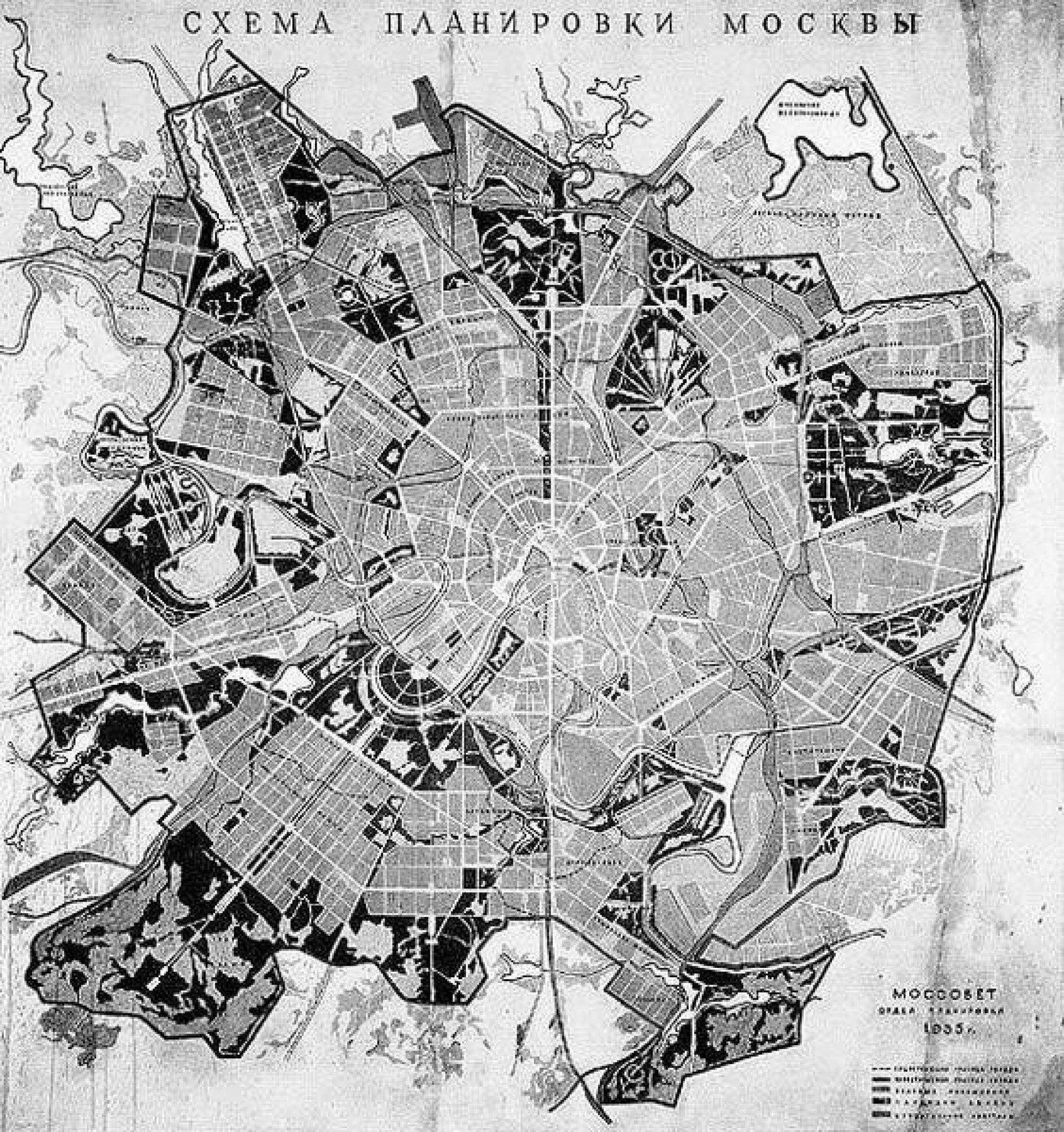Карта москвы 1950 год
