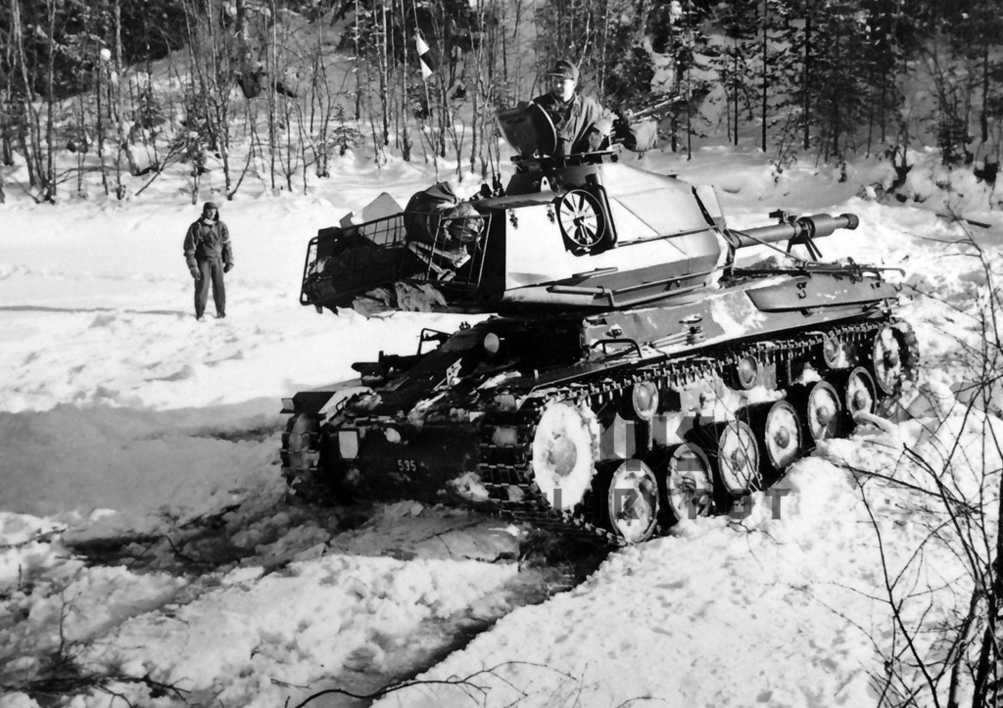 Шведски́й танк зимой