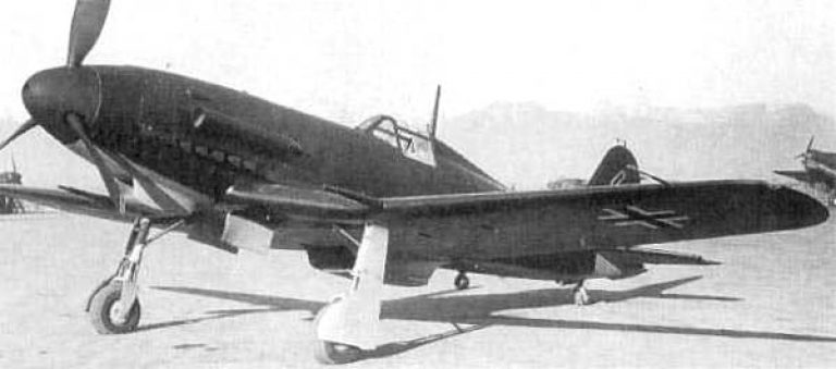 первый прототип опытного истребителя FIAT G-56 (MM-536)