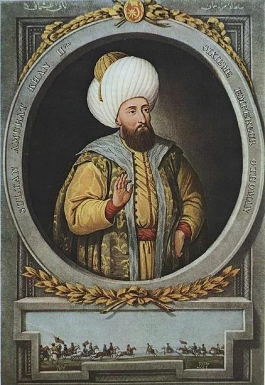       Мурад II (июнь 1404 — 3 февраля 1451) — султан Османской империи, правивший в 1421—1444 и 1446—1451 годах.