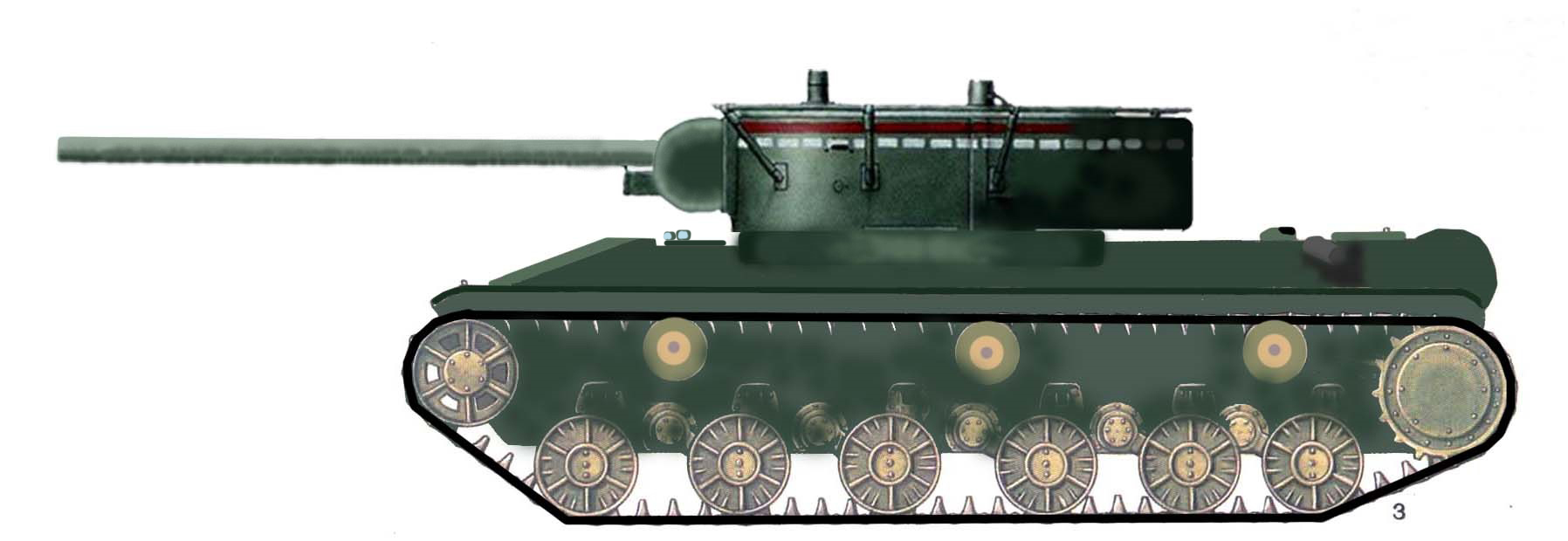 Альтернативный тяжёлый танк «ТТ-95» из мира Единой Африки.