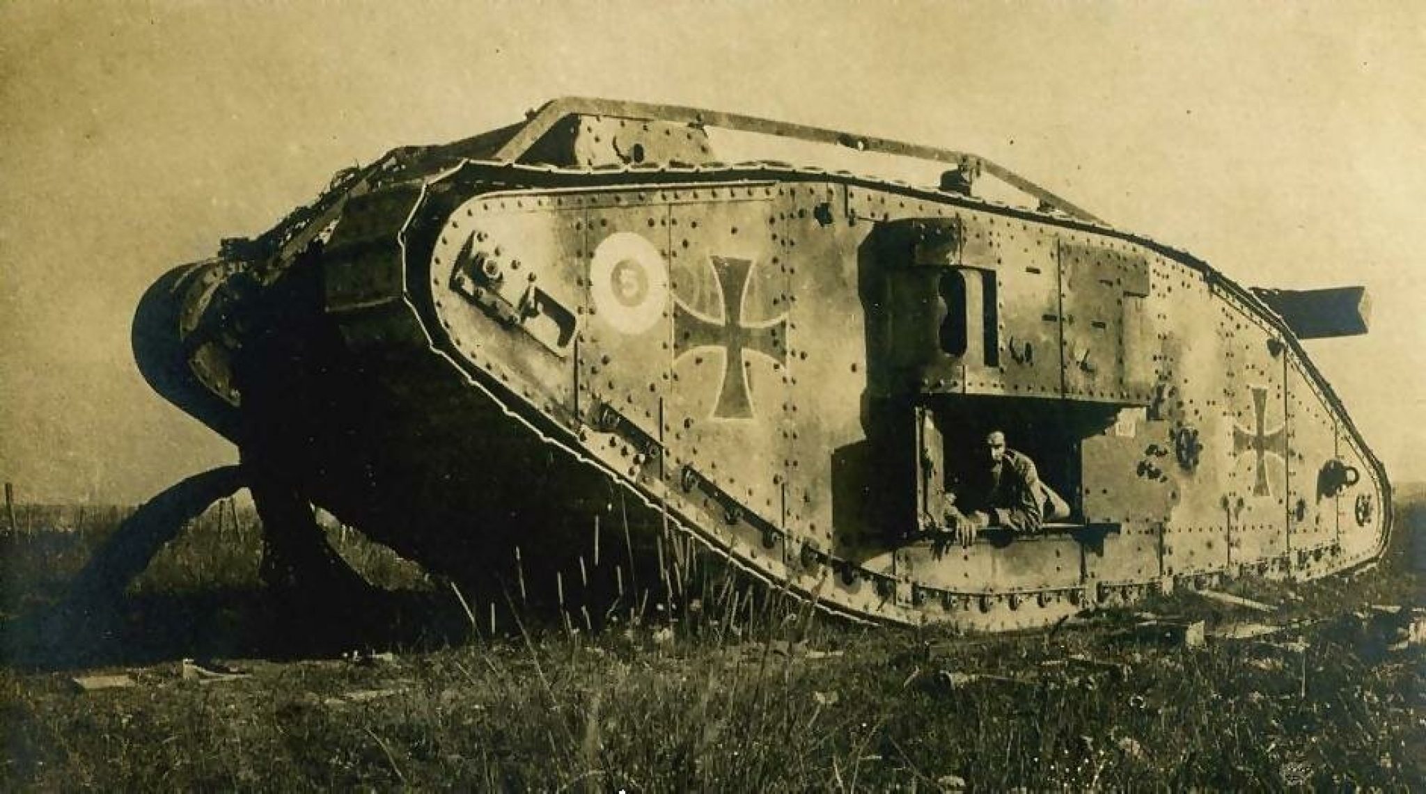 Трофейный танк Марк 4