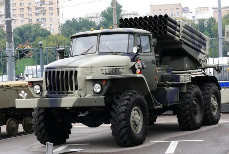 БМ-21-1 (2Б17) на шасси семейства Урал-4320