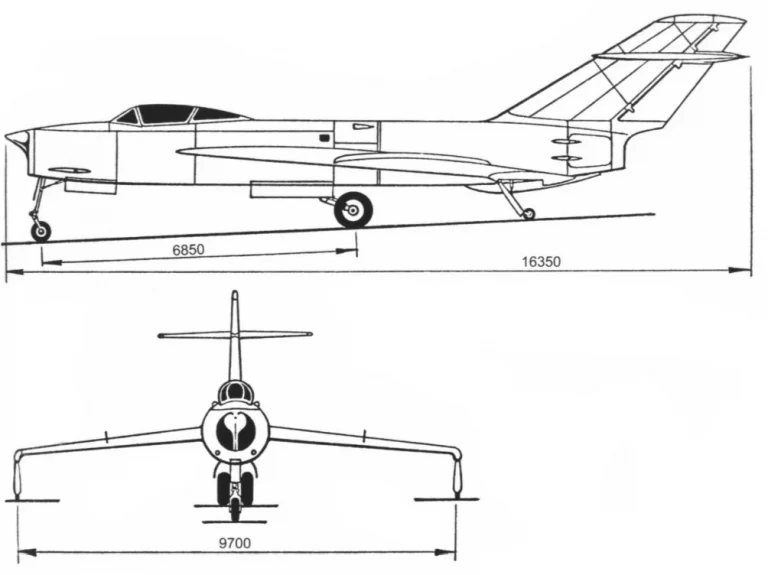 Схема истребителя Ла-190. Источник фото: http://авиару.рф/