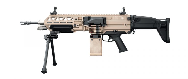  Новый "сверхлегкий" ручной пулемёт FN EVOLYS компании FN Herstal в вариантах под патроны НАТО калибров 5,56 х 45 мм (вверху) и 7,62 х 51 мм (внизу) (с) FN Herstal
