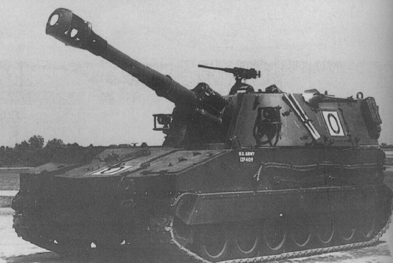 САУ Т196Е1 с гаубицей Т186Е1