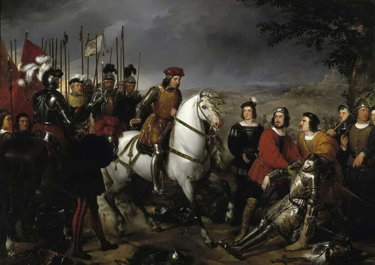 Картина 19го века - "Битва при Чериньоле"