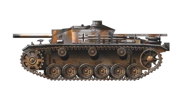 Огнемётная САУ StuG III Fl Flamm Источник – moderndrawings.jexiste.be