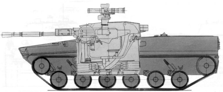 Вариант вооружения БМП-3 76-мм пушкой с ПТРК Конкурс