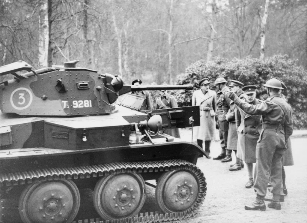 Танки в составе 10-го полка королевских гусар, 1-я бронетанковая дивизия, июнь 1941 года