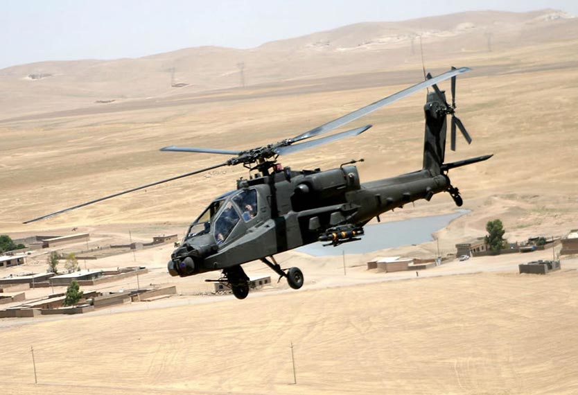 Вертолет «Апач» в небе над Ираком. Фото: SGT Ryan Matson / USAF