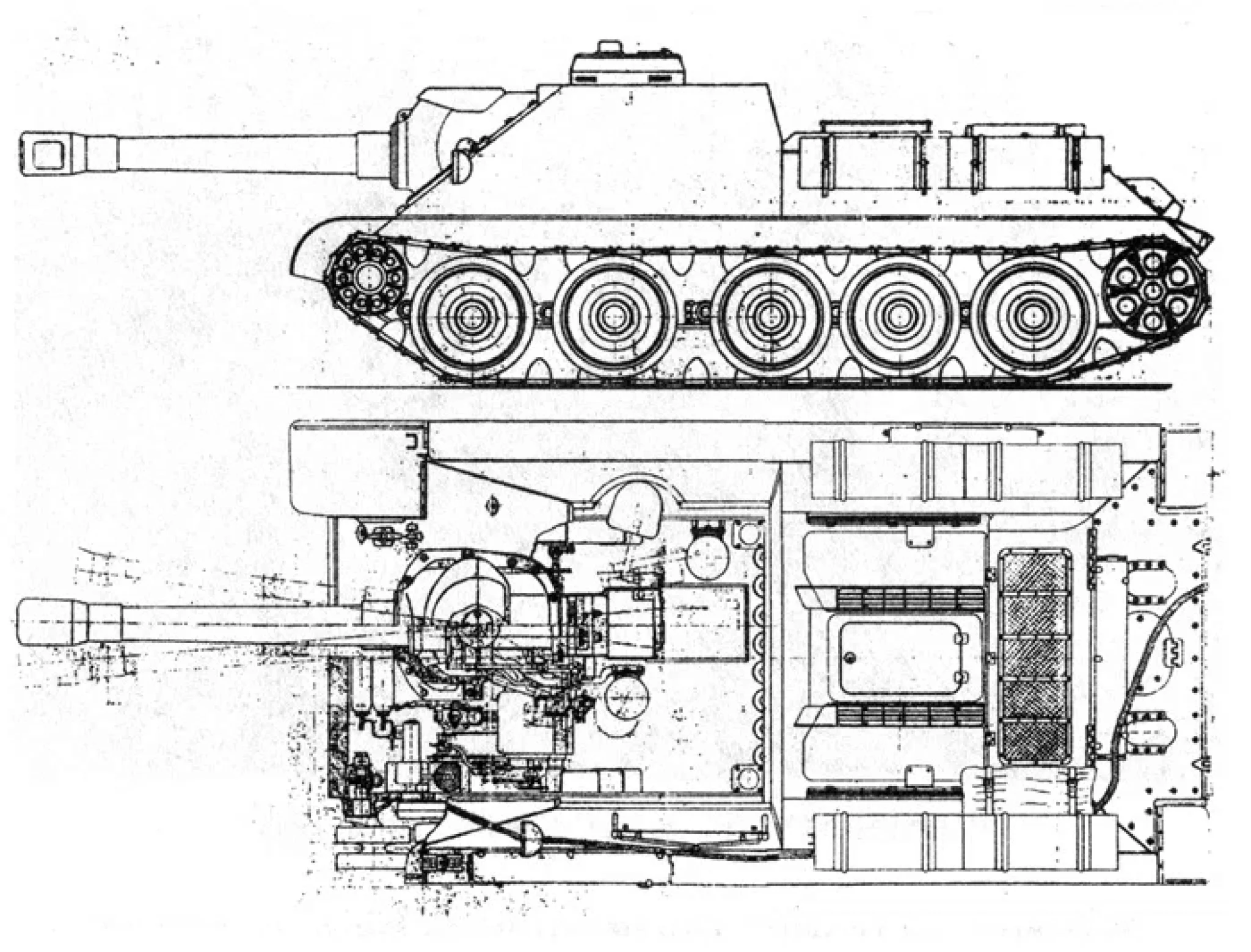 Су 122 чертеж