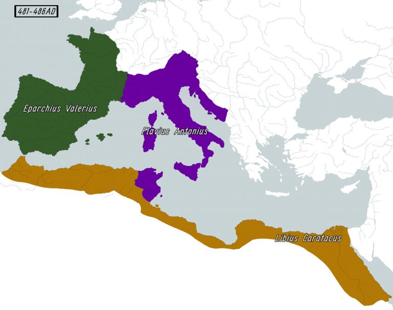    Карта гражданской войны в Римской Империи