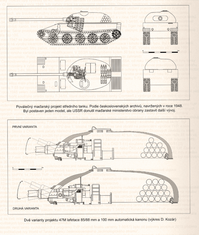 Т-55 по-венгерски. Проект среднего танка 48M Project 100