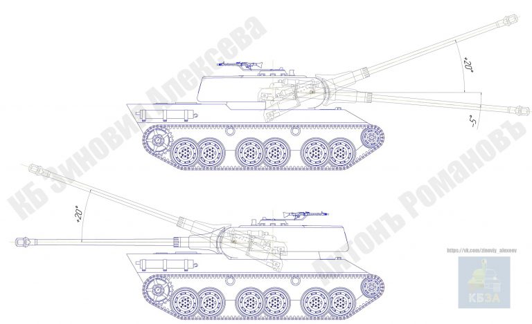 Гипотетический средний танк нейтральной послевоенной Германии. Standardpanzerkampfwagen IX Ausführung A "Jaguar" mit 8,8 cm KwK 43 L/71 (St.Pz.Kpfw. IX ausf. A "Jaguar")