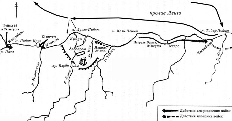 Действия на Гуадалканале во второй половине августа 1942 года