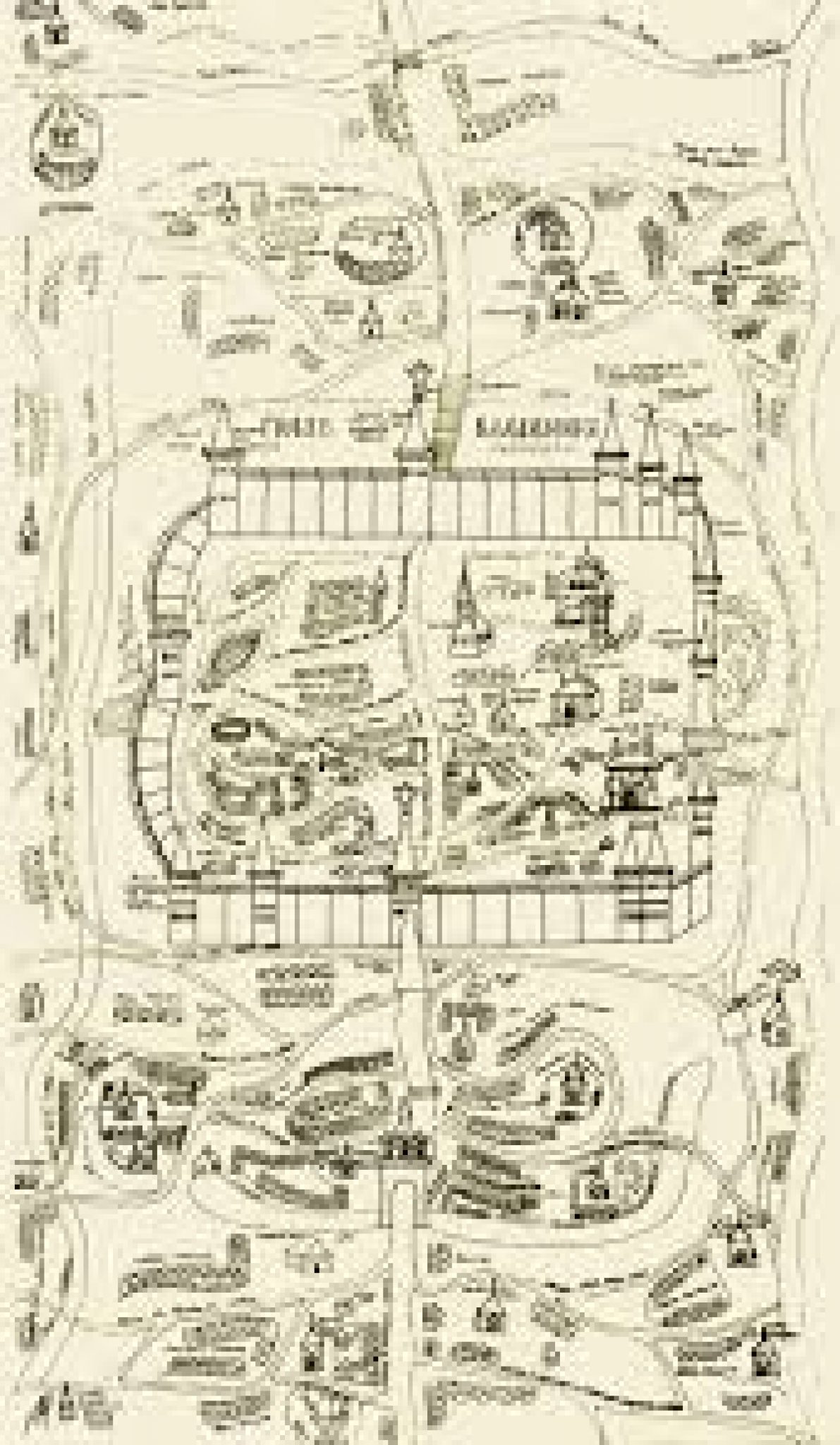 Схемы старых городов. План города Владимира в 12 веке. План города Владимира 1715. План старого города Владимира.