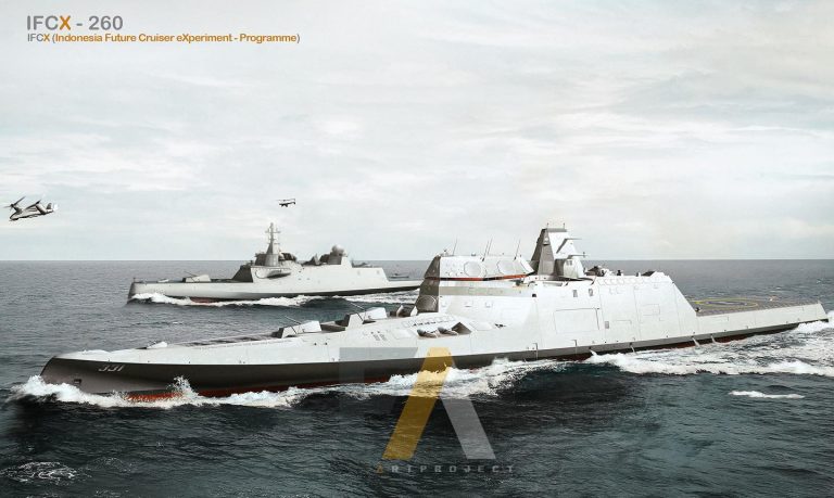 Ракетный крейсер для ВМФ Индонезии. Проект IFCX-260
