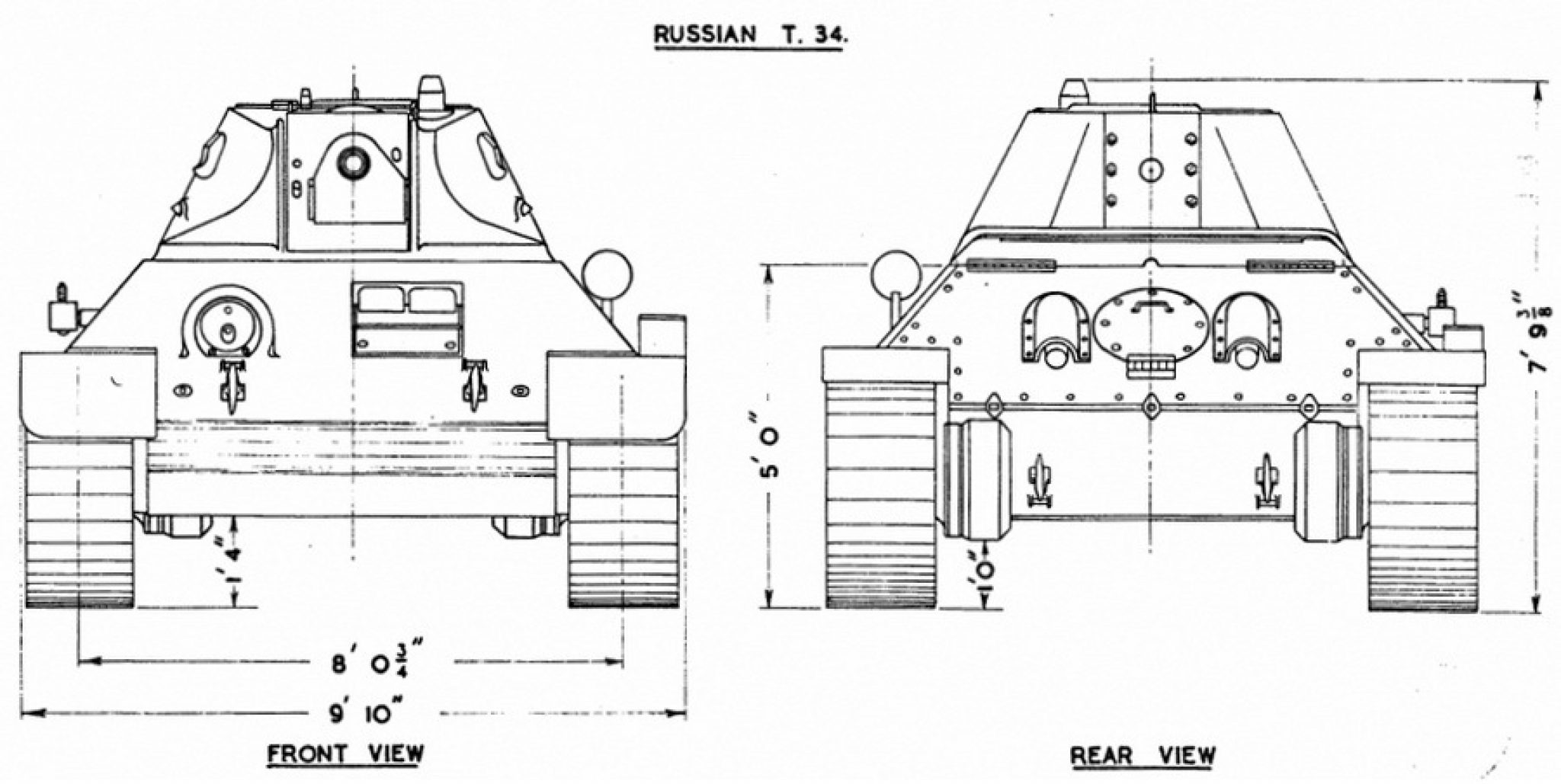 Т 34 стз чертеж