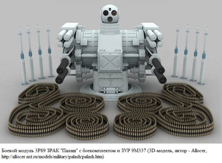 Альтернативный зенитный ракетно-артиллерийский комплекс «Палаш» / «Пальма»