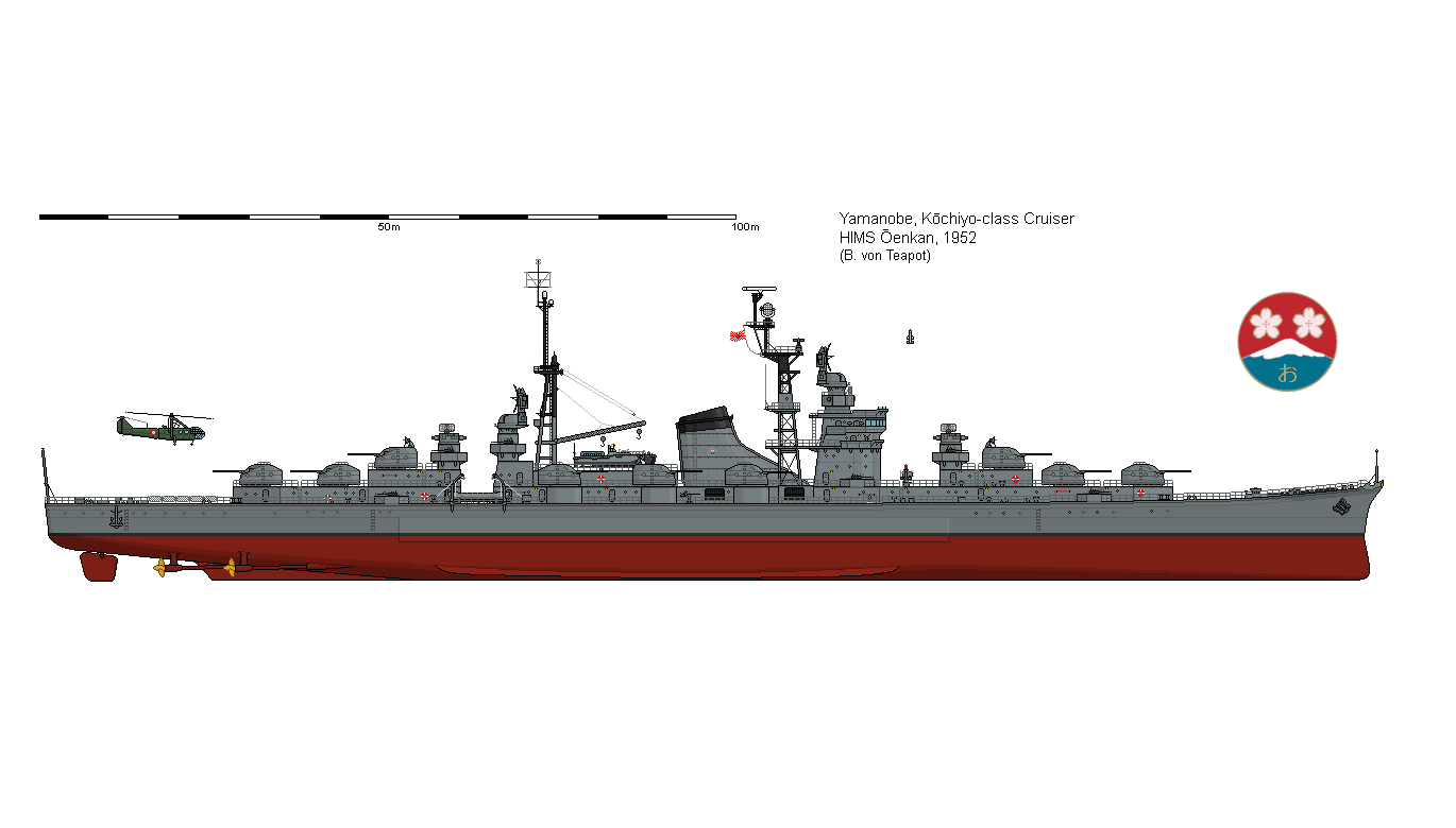 Лёгкий крейсер ПВО победившей Японии «Энкан» - Альтернативная История