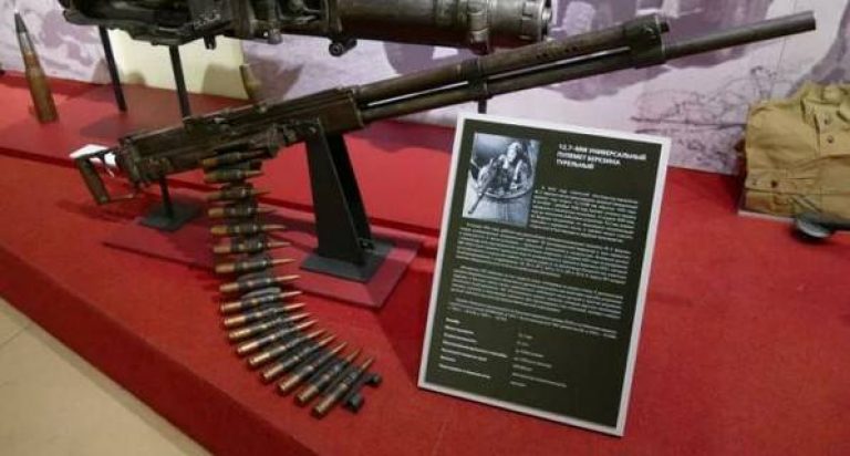  12,7-мм пулемёт УБТ в музейной экспозиции