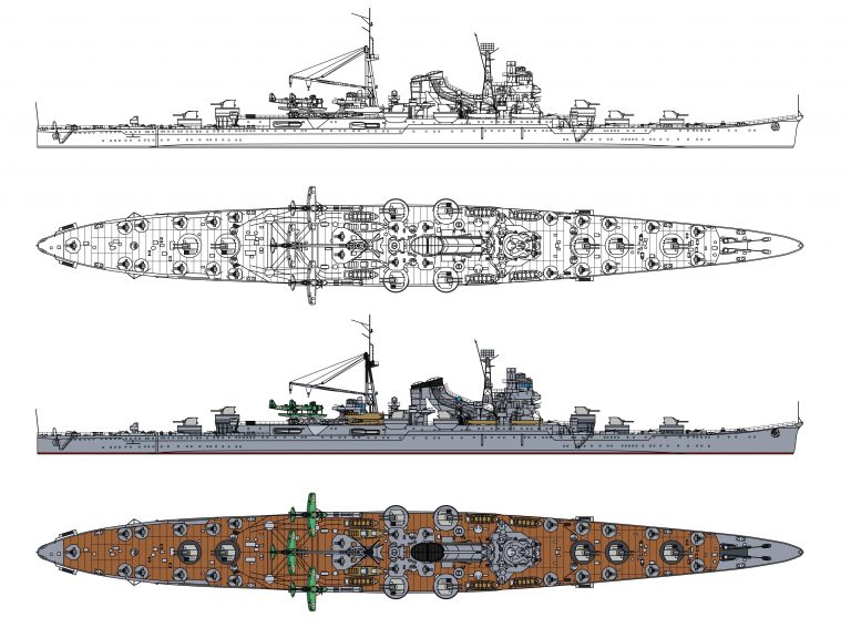 Крейсера ПВО типа «Могами». Япония