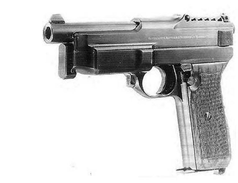    Было изготовлено также несколько прототипов под патрон .45АСР. По устройству они идентичны пистолетам под патрон 9 мм