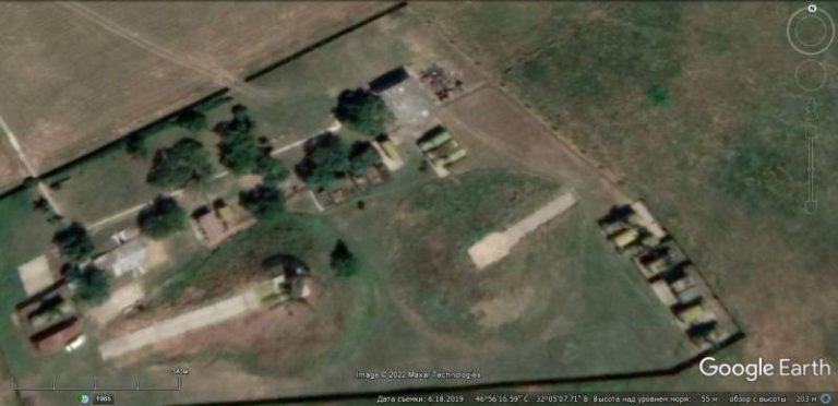  Спутниковый снимок Google Earth: РЛС П-37 на позиции под Николаевым, снимок сделан в 2019 году