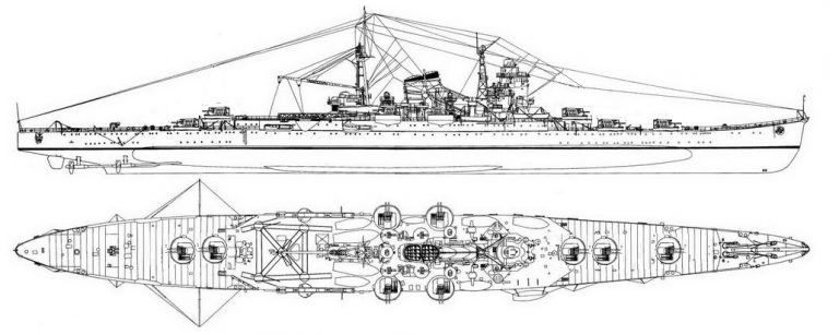 Зенитные крейсера типа «Могами»
