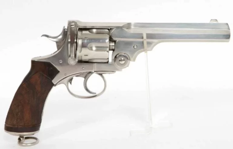   Револьвер «Веблей-Уилкинсон» с системой запирания Франкотта. Калибр .455/476. Фото littlegun.be