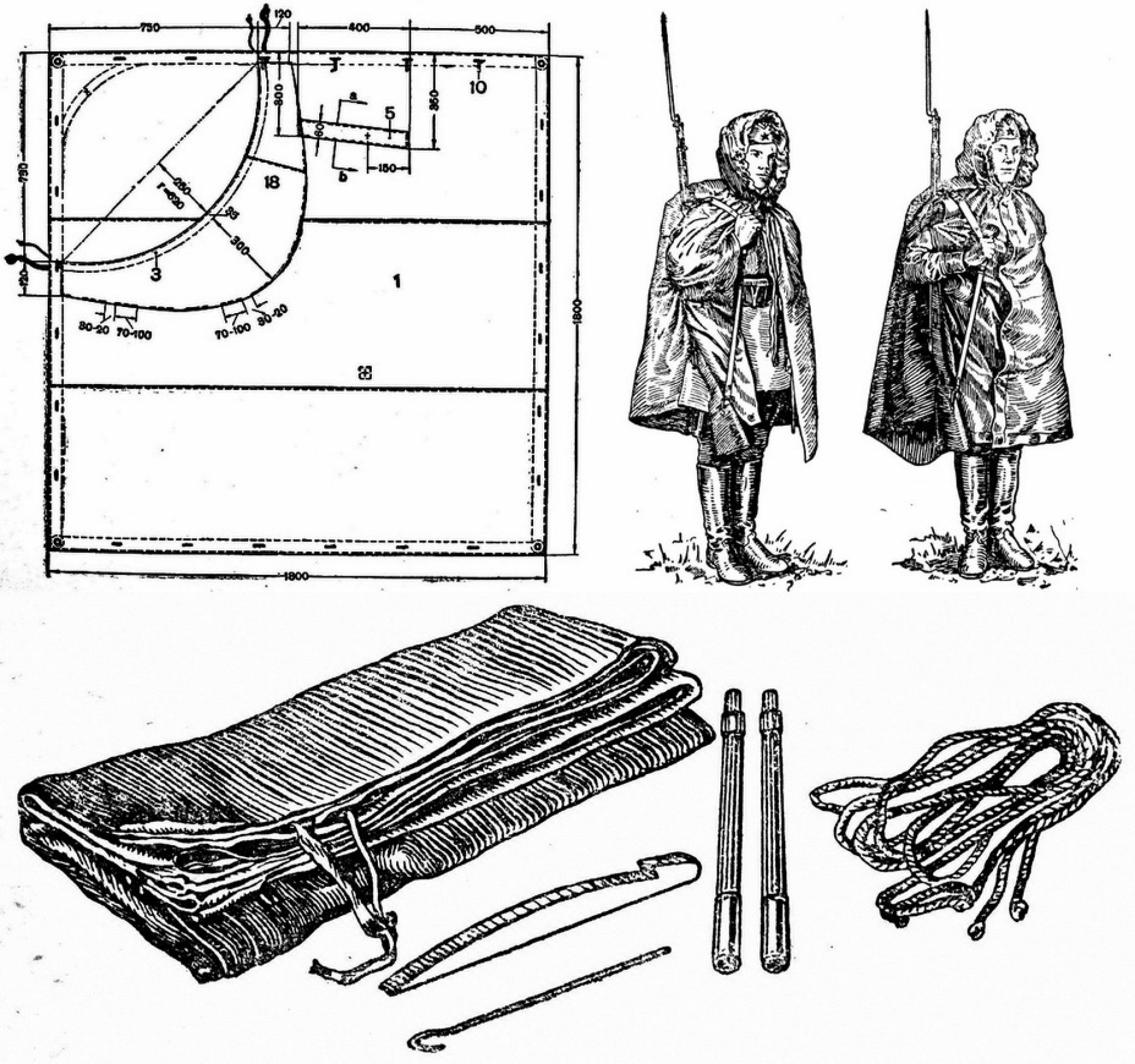 Купить Плащ Палатку Армейскую Ссср