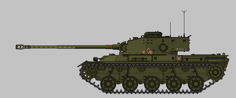 Альтернативный британский пехотный танк «А-43» Чёрный Принц.