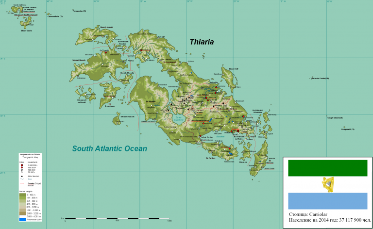    Карта Тиарии