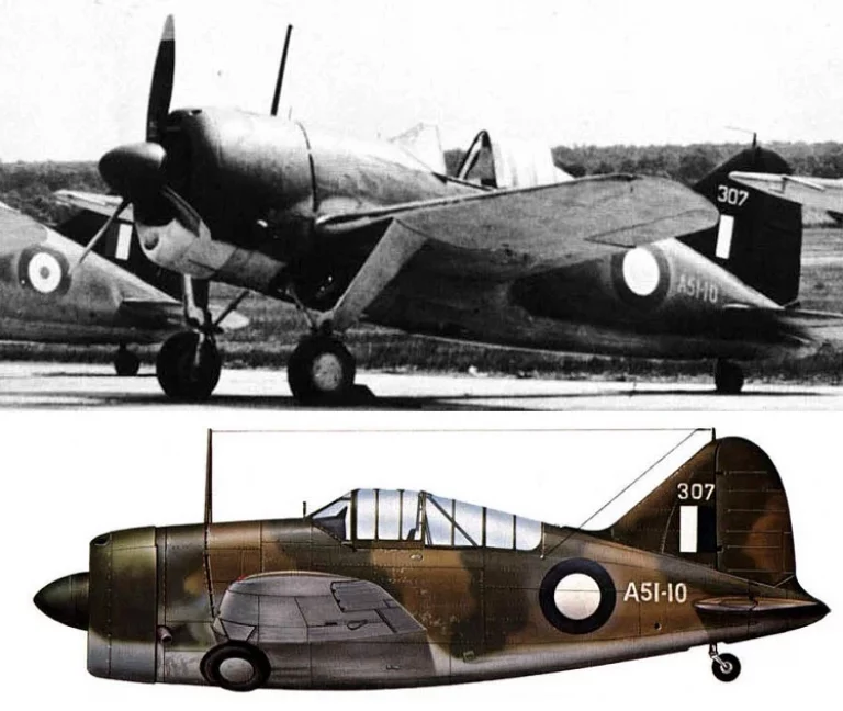       Brewster Model 339-23 25-ой эскадрильи RAAF. Перт. Австралия. Двадцать таких самолетов, плюс один Brewster 339D были выгружены в Австралии, так как к моменту прибытия Голландская Ост-Индия уже пала. Несмотря, на то, что весна 42-го была не самым простым временем для союзников, самолеты в боевых действиях не участвовали. Их "футболили" между 5-ой воздушной армией США и различными подразделениями RAAF. Весьма предусмотрительно.