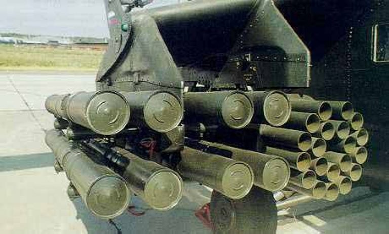    ПТУР «Штурм» и блок НАР Б-8В20А на Ми-24В