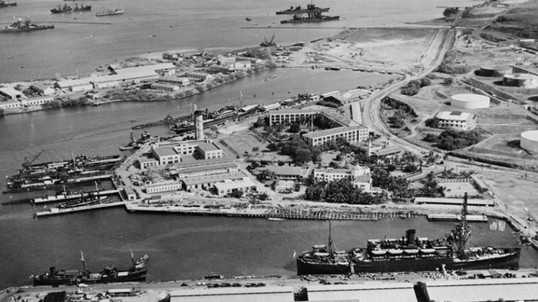  База подводных сил Тихоокеанского флота США в Пёрл-Харборе, 1941 г.