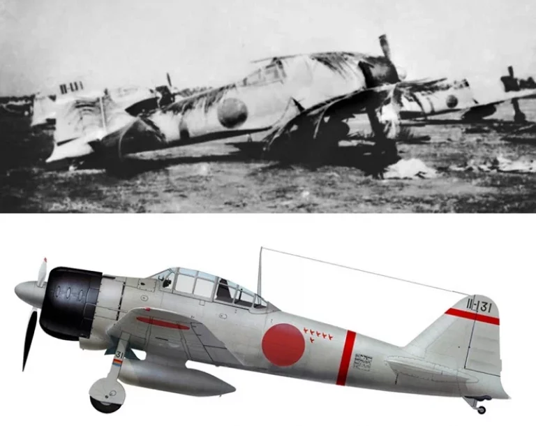  "А я в домике". Замаскированный пальмовыми листьями Mitsubishi A6M2 Zero 22-ой воздушной флотилии. Кота бару. Малайя. 42-ой год. Даже такая чахлая маскировка совсем не была лишней: в битве за Малайю, до 60% потерянной японцами авиатехники приходится на удары по аэродромам: это не был матч в одни ворота.