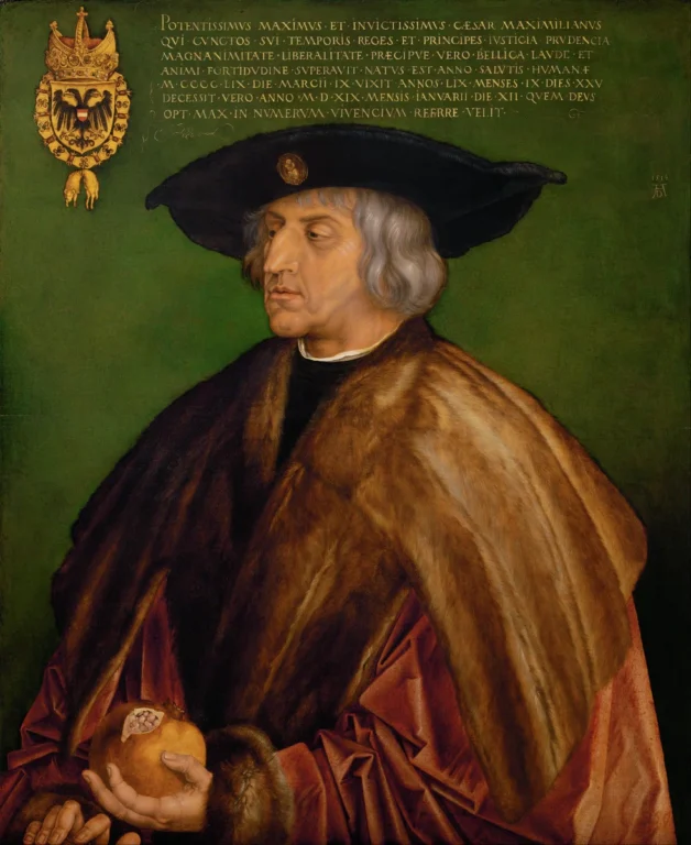 Максимилиан I Габсбург на портрете кисти Дюрера.