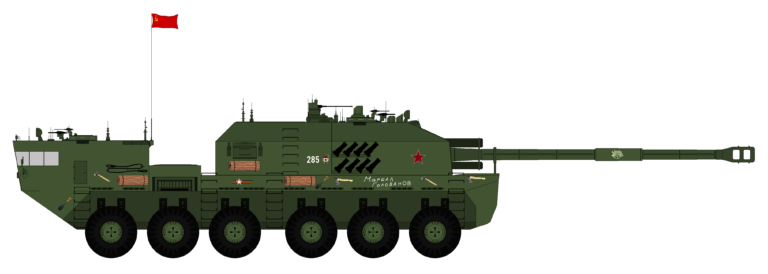 Колёсный Пион для Советской артиллерии. Самоходная артиллерийская установка 2С45 "Азорелла"