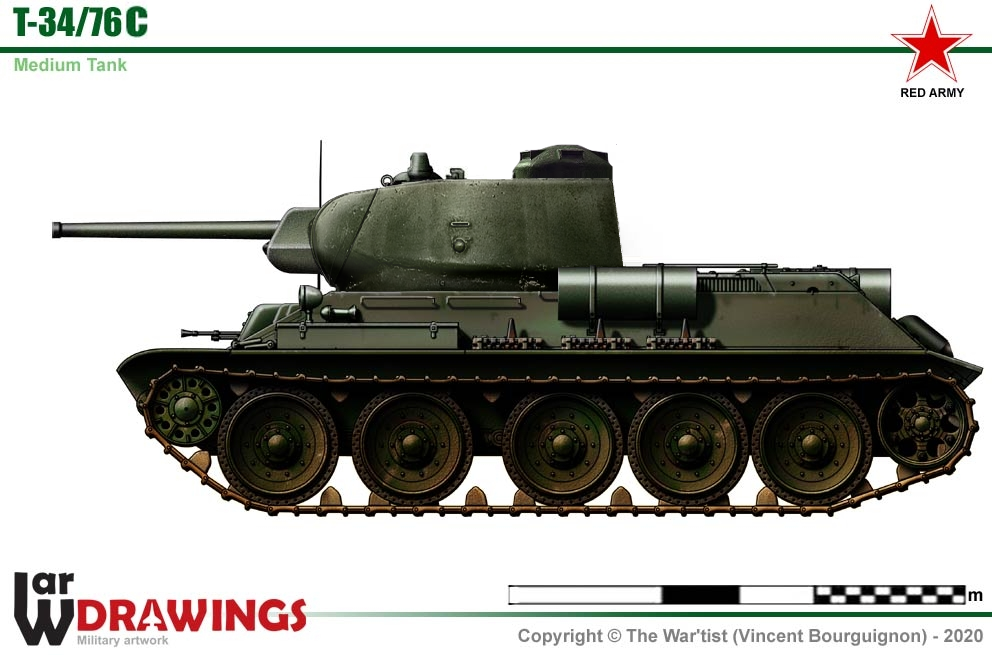 Т-34С, опытный танк который не пошёл в серию.