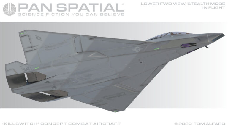 Концепт боевого самолёта ближайшего будущего Pan Spatial Кillswitch