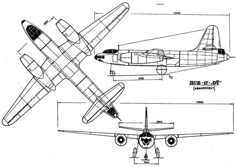 Нереализованные проекты советских реактивных фронтовых бомбардировщиков. Часть 2. РБ-17 - первый самолёт Мясищева