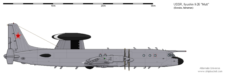 Каким мог стать советский самолёт ДРЛО на базе Ил-26