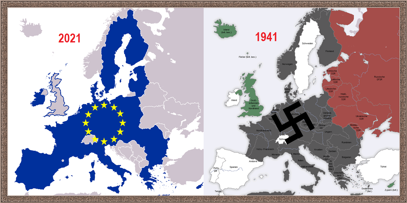 Карта фашистской европы