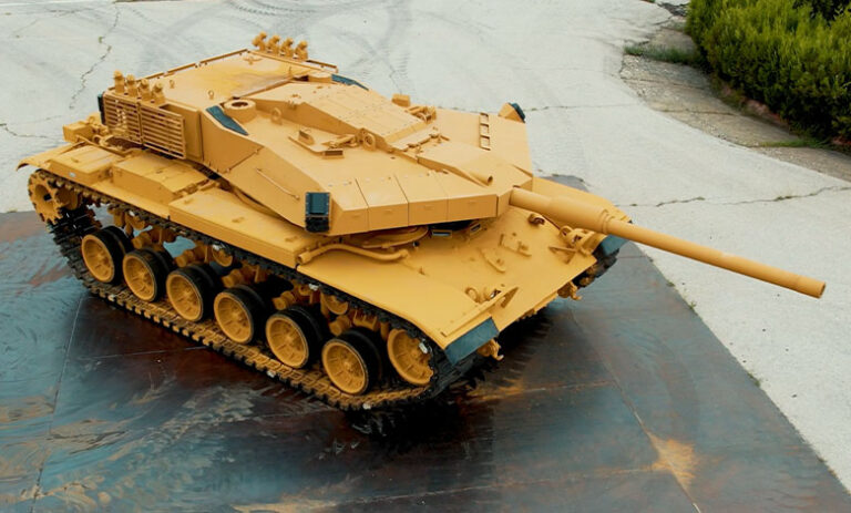 Первый опытный образец танка М60А3, модернизированного по турецкому проекту TİYK-М60А3 с установкой новой башни Modüler Zırhlı Kule (MZK) модульной конструкции разработки турецкой компании Roketsan (с) www.savunmasanayist.com